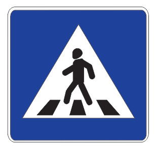 Дорожный знак 5.19.1 "Пешеходный переход"