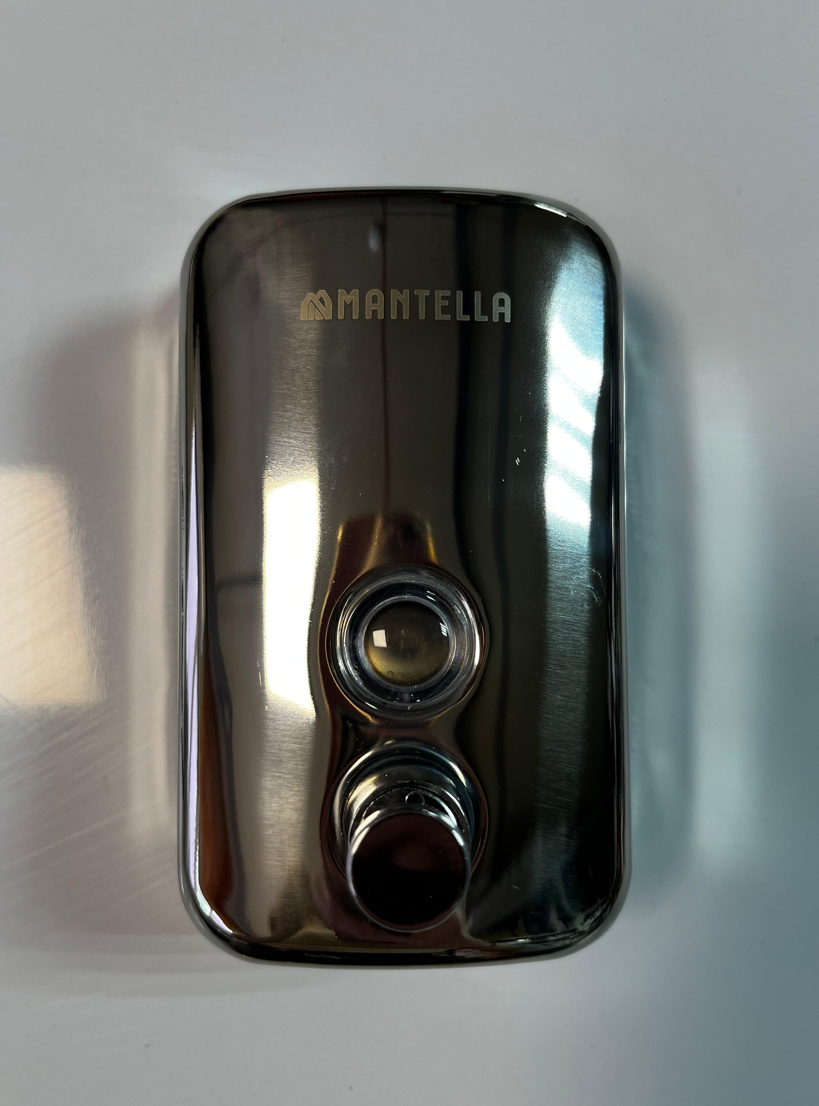Дозатор диспенсер для жидкого мыла и антисептика металлический металл, 500 мл Mantella