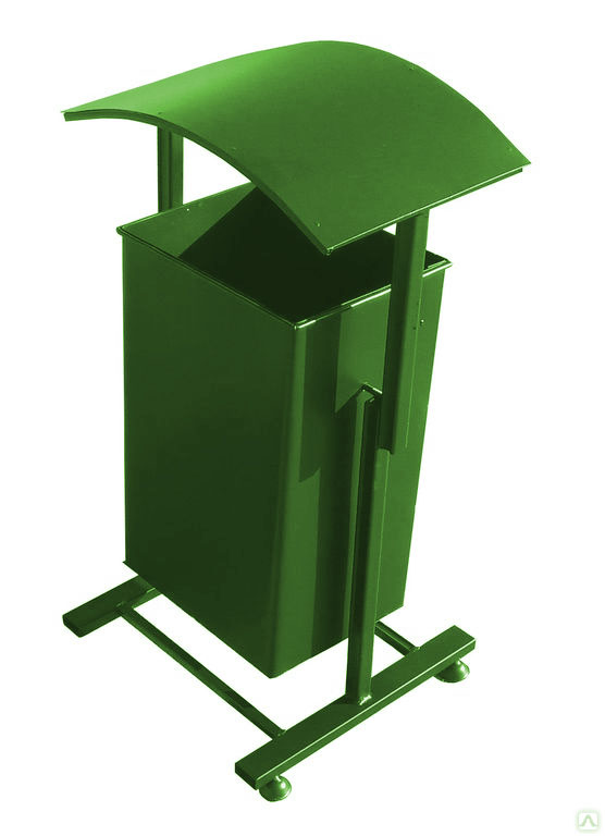 Урна для мусора мусорка уличная 34 литра кованая зеленая