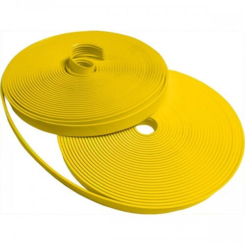 Тактильная резиновая противоскользящая лента направляющая полоса желтая для инвалидов 29 мм 25 метров