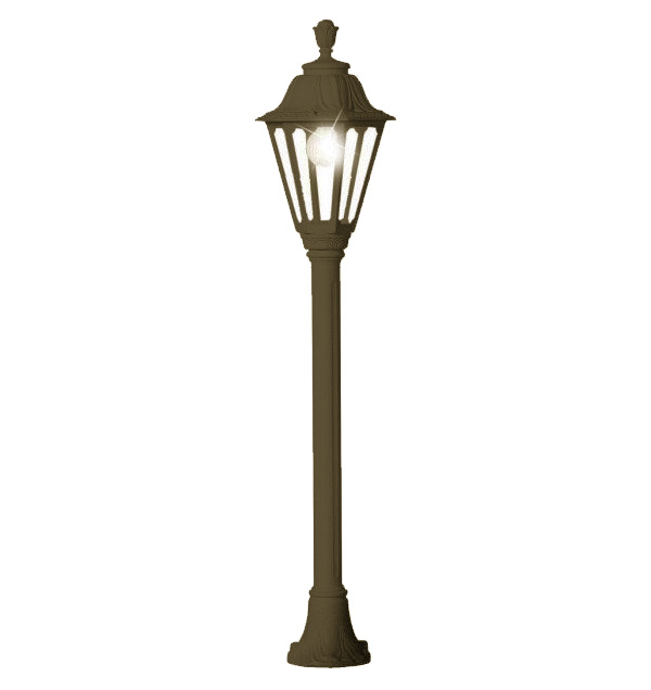 Столб фонарный уличный фонарь MIZAR.R / RUT ант. бронза