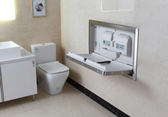 Пеленальный столик стол Mantella для детей для общественных мест туалетных комнат встраиваемый металлический B555 Пеленальный столик стол Mantella для детей для общественных мест туалетных комнат встраиваемый металлический B555