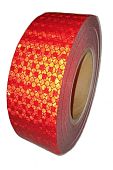 Светоотражающая алмазная лента для маркировки автотранспорта Красная Светоотражающая алмазная лента для маркировки автотранспорта Красная