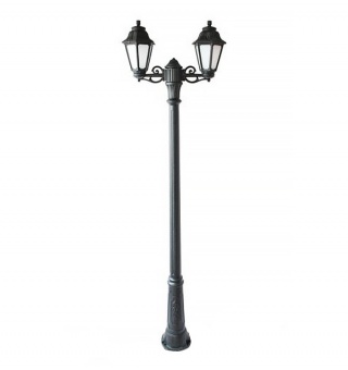 Столб фонарный уличный фонарь RICU BISSO / RUT 2L черный