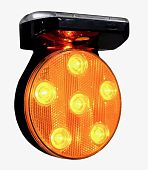 Фонарь сигнальный дорожный маяк солнечный мигалка ФСА на магните для ограждений Фонарь сигнальный дорожный маяк солнечный мигалка ФСА на магните для ограждений