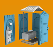 Биотуалет туалетная кабина Люкс с умывальником Биотуалет туалетная кабина Люкс с умывальником