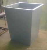 Контейнер бак для мусора мусорный 0 75 куб.м ТБО серый Контейнер бак для мусора мусорный 0 75 куб.м ТБО серый