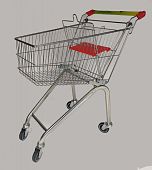 Тележка покупательская АТ-58 60 литров 60 кг Тележка покупательская АТ-58 60 литров 60 кг