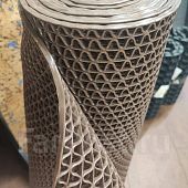 Противоскользящее антискользящее покрытие ковер Mantella Зиг Заг 5 мм коричневый 