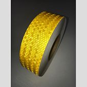 Светоотражающая самоклеющаяся лента сотовая разметки маркировки желтая Светоотражающая самоклеющаяся лента сотовая разметки маркировки желтая