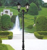 Столб фонарный уличный фонарь HOREB OFIR / NOEMI 2L черный Столб фонарный уличный фонарь HOREB OFIR / NOEMI 2L черный