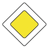 Дорожный знак 2.1 "Главная дорога"