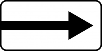 Дорожный знак табличка 8.3.1 "Направления действия"