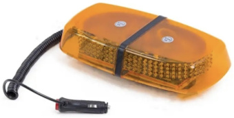 Маяк проблесковый светодиодный дорожная автомобильная мигалка желтый на крышу для спецтехники автомобиля, автобуса, грузовика Mantella 316 см 10-30 V