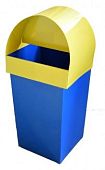 Урна для мусора мусорка уличная Руслан синяя желтая Урна для мусора мусорка уличная Руслан синяя желтая