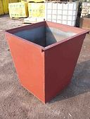 Контейнер бак для мусора мусорный 0 75 куб.м ТБО Красный
