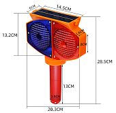 Фонарь сигнальный дорожный маяк проблесковый солнечный мигалка для дорожных работ вставной для дорожных конусов столбиков Фонарь сигнальный дорожный маяк проблесковый солнечный мигалка для дорожных работ вставной для дорожных конусов столбиков