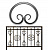 Кованый элемент ковки металлический орнамент Вензель Т10-150-120