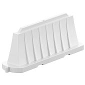 Дорожный водоналивной вкладывающийся барьер блок 2 метра белый Дорожный водоналивной вкладывающийся барьер блок 2 метра белый