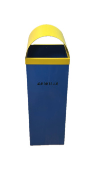 Урна для мусора мусорка уличная Руслан синяя желтая