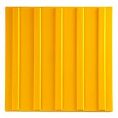 Тактильная плитка ТПУ 300Х300 мм Прямой Риф Направление движения желтая для инвалидов  Тактильная плитка ТПУ 300Х300 мм Прямой Риф Направление движения желтая для инвалидов