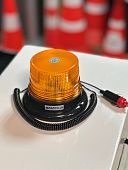 Маяк проблесковый маячок светодиодный желтый на магните автомобильная мигалка желтая на крышу автомобиля, автобуса, грузовика, спецтехники Mantella 10 см