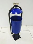 Урна для мусора мусорка парковая Рубин 30 с крышкой синяя Урна для мусора мусорка парковая Рубин 30 с крышкой синяя